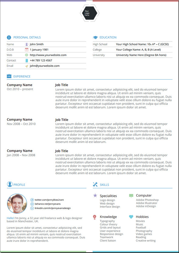 30+ Amazing Latest Free Resume Templates in PSD, Docx ...