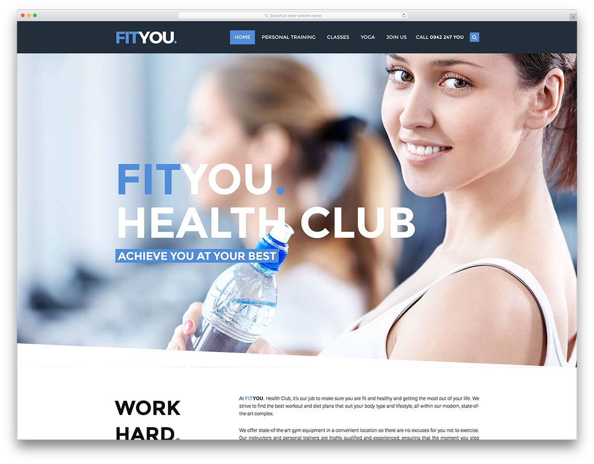 21+ Quality WordPress Fitness Themes For Gym